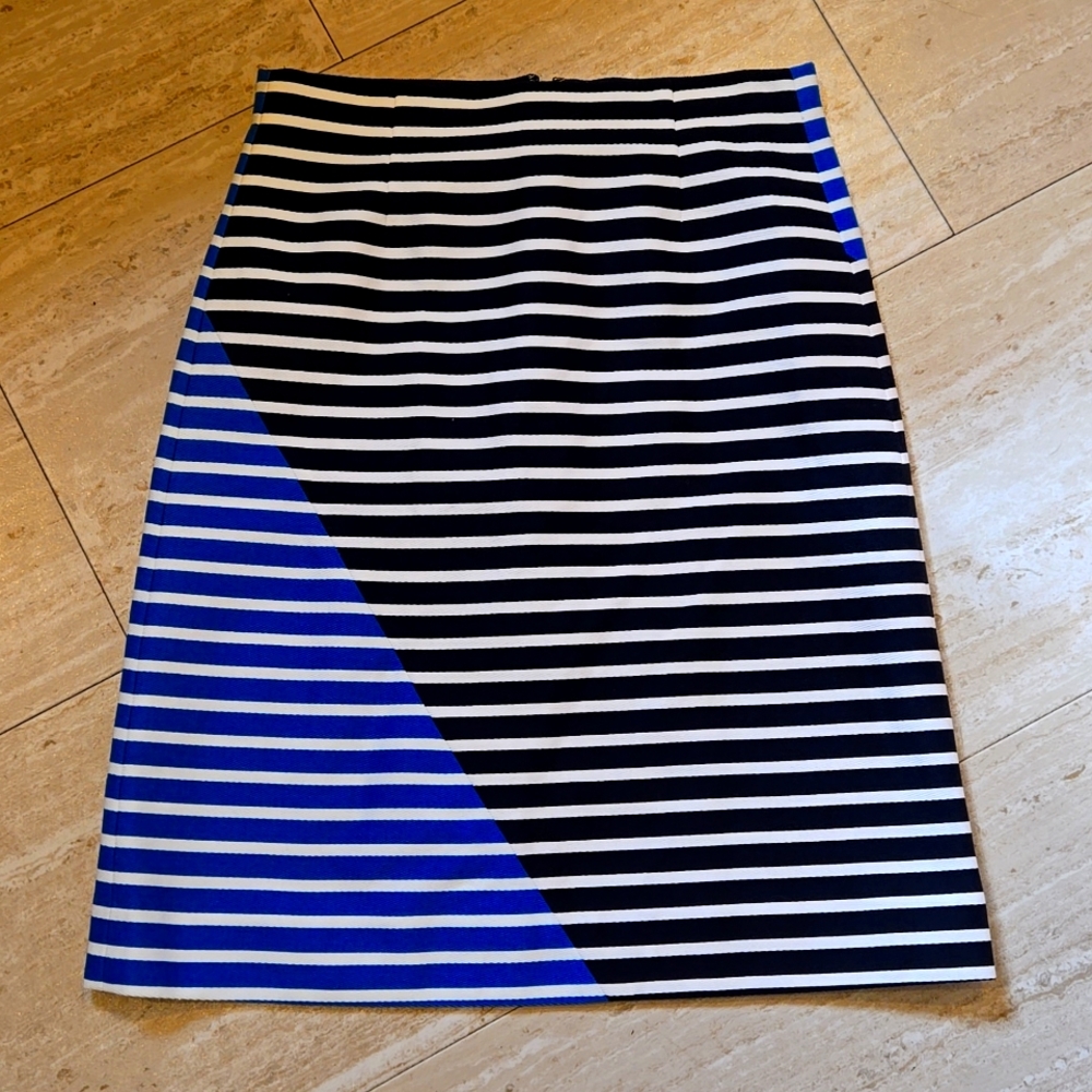 J. Crew Striped Pencil Skirt